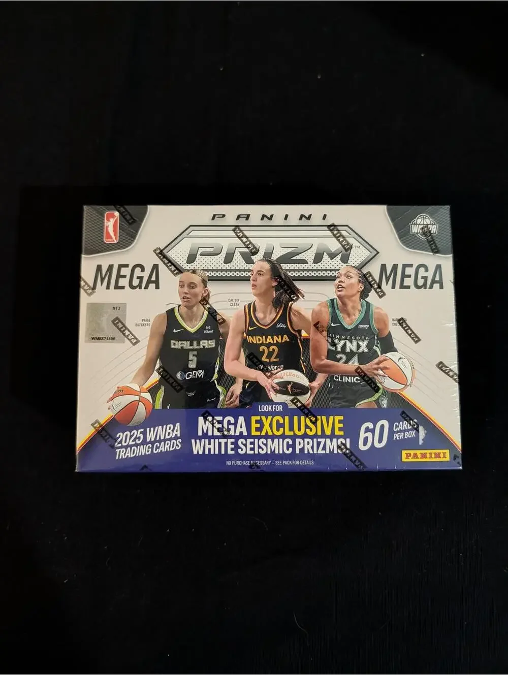 2025 Panini Prizm WNBA Mega Box White Seismic Prizms 60 Cards - Picture 1 of 2